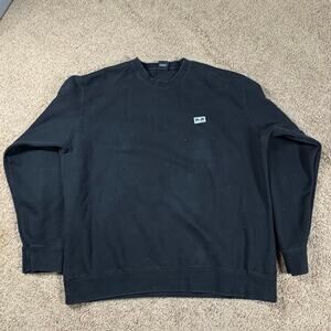 Vintage Y2K Obey Sweatshirt Black Mens Size XL Crewneck Logo Patch